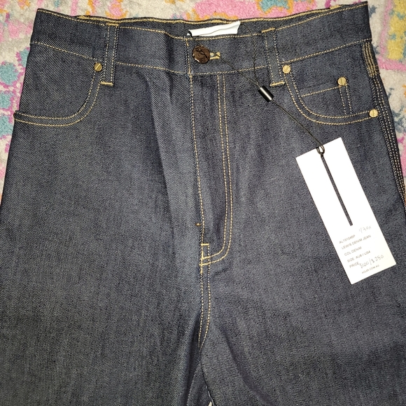 Acler Lewis Dark Denim Jeans Size 4 - Picture 4 of 10